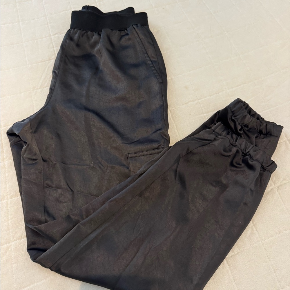 Sanctuary Black Pants satin